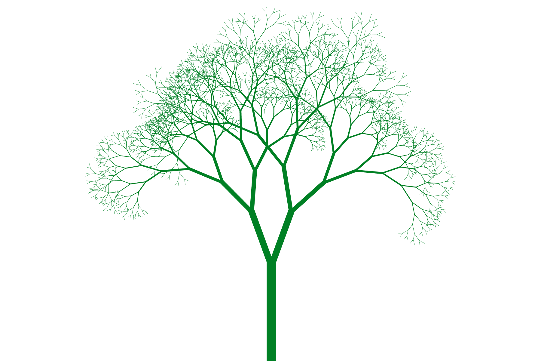 Default Twiggen tree with random seed = 500.