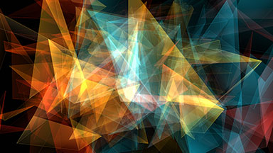 Abstract triangles background loop