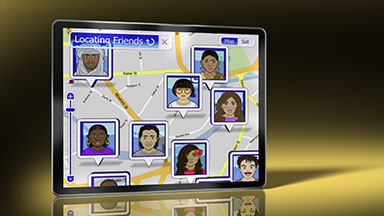 Digital Tablet social networking app