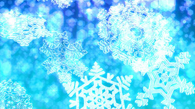 Big Christmas snowflakes loop - light blue