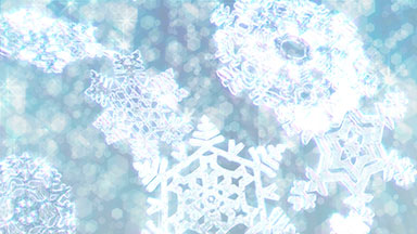 Big Christmas snowflakes loop - silver/white