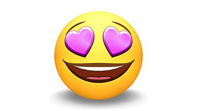 Animated Emoji: Happy, Love, Laughing, Neutral, Wow