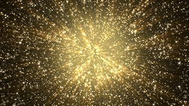 Gold Glitter or Dust Particles