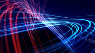 Blue light streaks abstract background animation