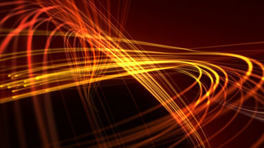 Gold light streaks abstract background animation