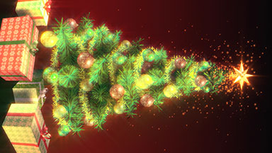 Magical Growing Christmas Tree in vertical format