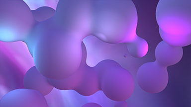 Abstract Purple Metaballs Loop